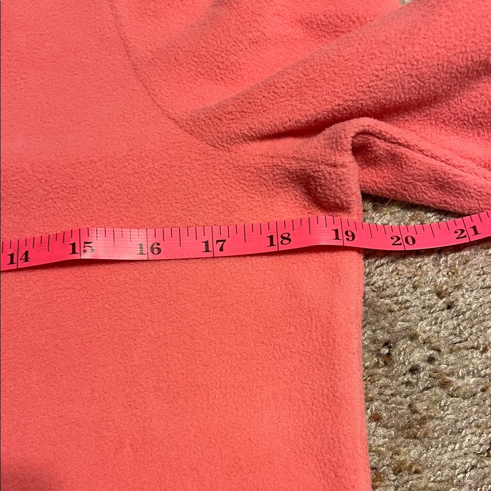 Talbots Coral Long Sleeve Fleece Top - Picture 5 of 7